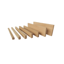 different sized pieces of western red cedar square dressed timber