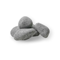 3-5cm rounded grey sauna stones