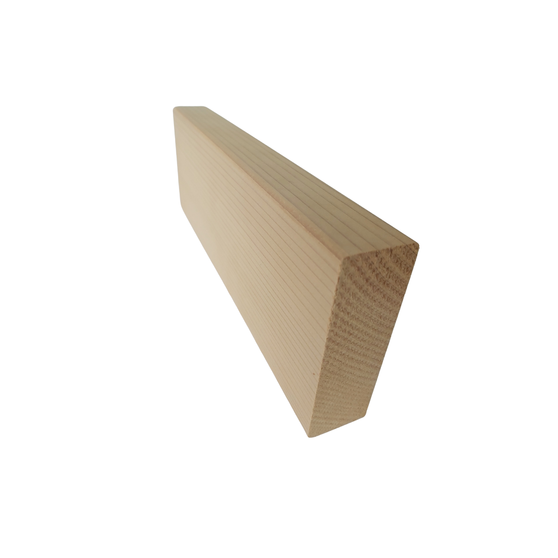 Single piece of Western Red Cedar Square Dressed Pencil Round 30mm thick profile