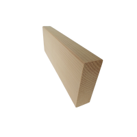 Single piece of Western Red Cedar Square Dressed Pencil Round 30mm thick profile