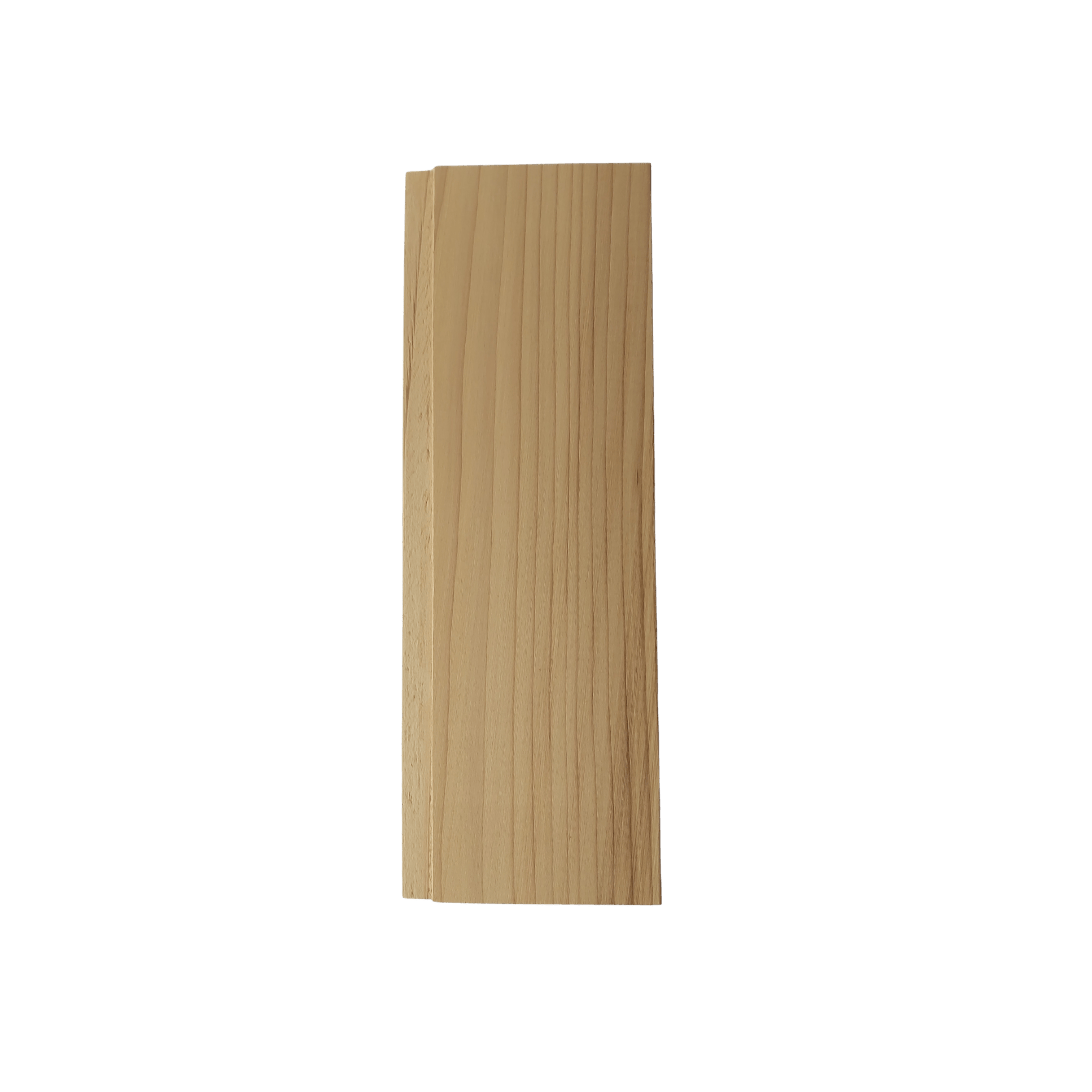 Western Red Cedar timber for a sauna on transparent background