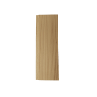 Western Red Cedar timber for a sauna on transparent background