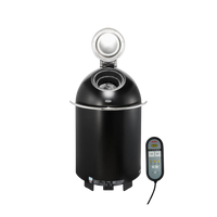 Helo Saunatonttu sauna heater with lid open