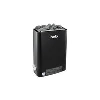 Helo Viena STS sauna heater black side angle view