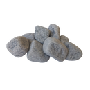 sauna stones rounded in a pile