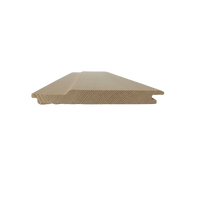 piece of western red cedar sauna board cross section view