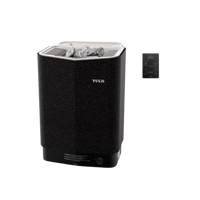 Tylo sense combi pure sauna heater with Elite control panel next to it