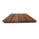 Western Red Cedar single groove lining showing how two boards connect together