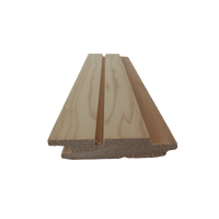 Single piece of of Western Red Cedar Decor style lining board 78mm wide and 18mm thick