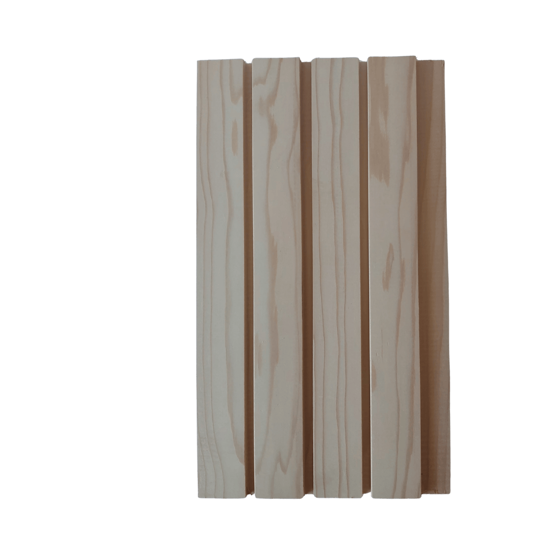 Two connected pieces of Western Red Cedar Decor style lining board 78mm wide and 18mm thick