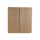 Two pieces of Western Red Cedar Shiplap style lining board connected together