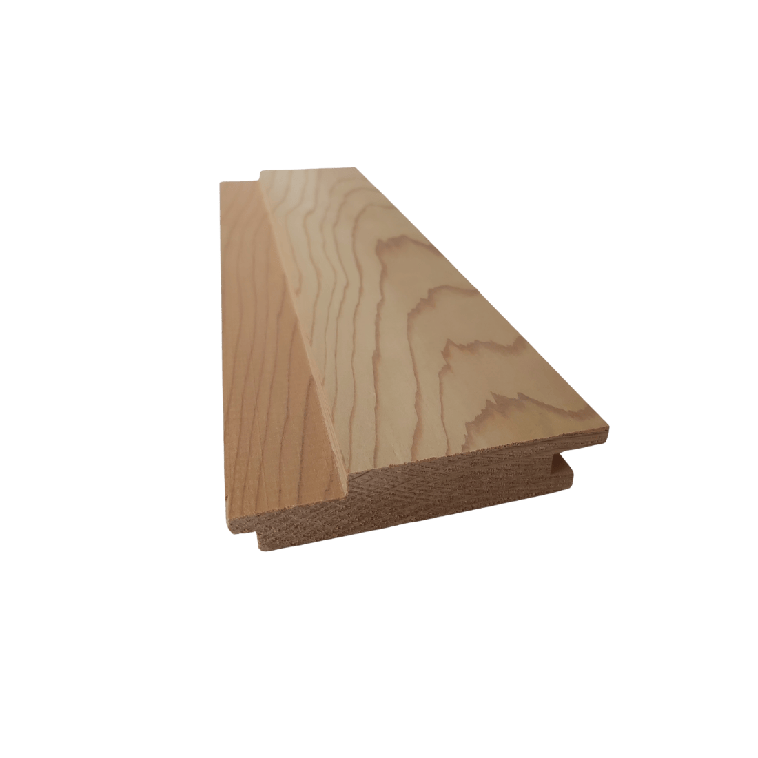 Western Red Cedar Shiplap style lining board light coloured